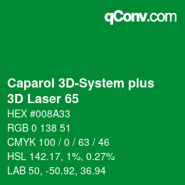 Código de color: Caparol 3D-System plus - 3D Laser 65 | qconv.com
