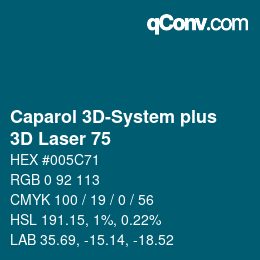 Farbcode: Caparol 3D-System plus - 3D Laser 75 | qconv.com