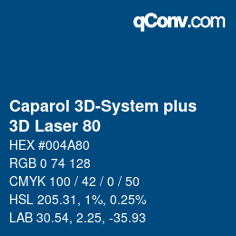 Código de color: Caparol 3D-System plus - 3D Laser 80 | qconv.com