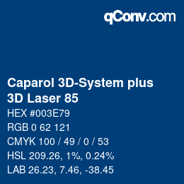 Color code: Caparol 3D-System plus - 3D Laser 85 | qconv.com