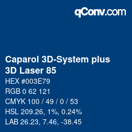 Código de color: Caparol 3D-System plus - 3D Laser 85 | qconv.com