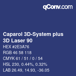 Código de color: Caparol 3D-System plus - 3D Laser 90 | qconv.com