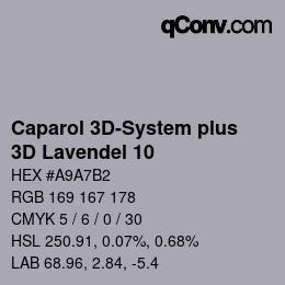 Color code: Caparol 3D-System plus - 3D Lavendel 10 | qconv.com