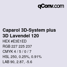 Código de color: Caparol 3D-System plus - 3D Lavendel 120 | qconv.com