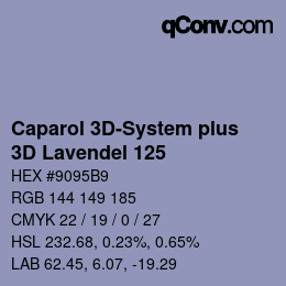 Color code: Caparol 3D-System plus - 3D Lavendel 125 | qconv.com