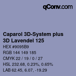 カラーコード: Caparol 3D-System plus - 3D Lavendel 125 | qconv.com