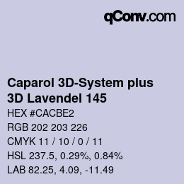 Color code: Caparol 3D-System plus - 3D Lavendel 145 | qconv.com