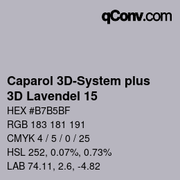 Farbcode: Caparol 3D-System plus - 3D Lavendel 15 | qconv.com