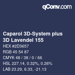 Farbcode: Caparol 3D-System plus - 3D Lavendel 155 | qconv.com