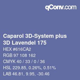 Código de color: Caparol 3D-System plus - 3D Lavendel 175 | qconv.com