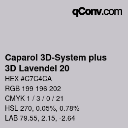 Color code: Caparol 3D-System plus - 3D Lavendel 20 | qconv.com