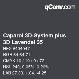 Código de color: Caparol 3D-System plus - 3D Lavendel 35 | qconv.com