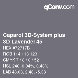 Código de color: Caparol 3D-System plus - 3D Lavendel 45 | qconv.com
