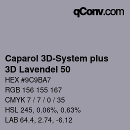 Código de color: Caparol 3D-System plus - 3D Lavendel 50 | qconv.com