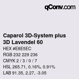Farbcode: Caparol 3D-System plus - 3D Lavendel 60 | qconv.com