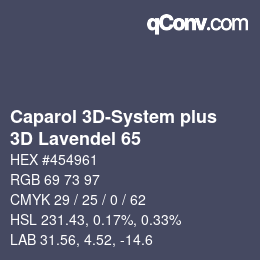 Código de color: Caparol 3D-System plus - 3D Lavendel 65 | qconv.com