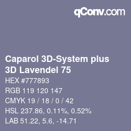 Código de color: Caparol 3D-System plus - 3D Lavendel 75 | qconv.com