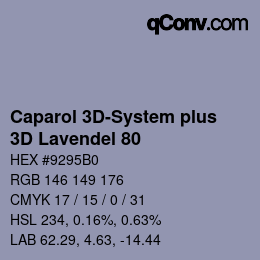 Código de color: Caparol 3D-System plus - 3D Lavendel 80 | qconv.com