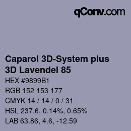 Color code: Caparol 3D-System plus - 3D Lavendel 85 | qconv.com