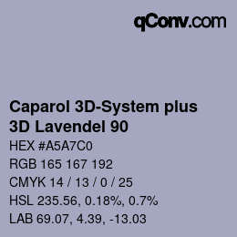 Código de color: Caparol 3D-System plus - 3D Lavendel 90 | qconv.com