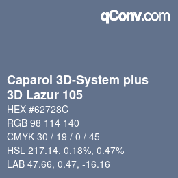 Farbcode: Caparol 3D-System plus - 3D Lazur 105 | qconv.com