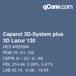 Farbcode: Caparol 3D-System plus - 3D Lazur 130 | qconv.com
