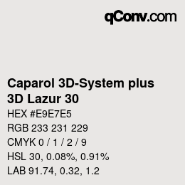 Color code: Caparol 3D-System plus - 3D Lazur 30 | qconv.com