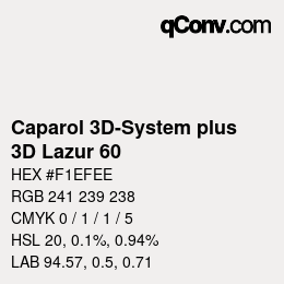 Farbcode: Caparol 3D-System plus - 3D Lazur 60 | qconv.com