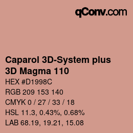 Código de color: Caparol 3D-System plus - 3D Magma 110 | qconv.com