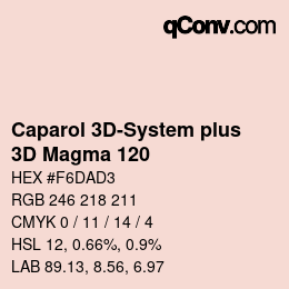 カラーコード: Caparol 3D-System plus - 3D Magma 120 | qconv.com