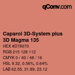 Color code: Caparol 3D-System plus - 3D Magma 135 | qconv.com