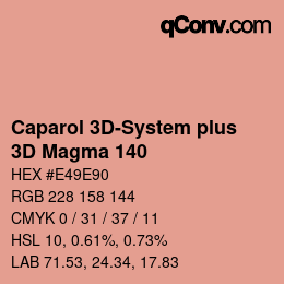 Code couleur: Caparol 3D-System plus - 3D Magma 140 | qconv.com