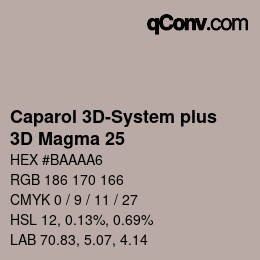 Código de color: Caparol 3D-System plus - 3D Magma 25 | qconv.com
