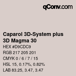 Color code: Caparol 3D-System plus - 3D Magma 30 | qconv.com