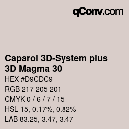 Code couleur: Caparol 3D-System plus - 3D Magma 30 | qconv.com