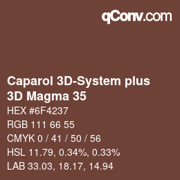 Color code: Caparol 3D-System plus - 3D Magma 35 | qconv.com