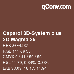 Code couleur: Caparol 3D-System plus - 3D Magma 35 | qconv.com