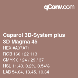 カラーコード: Caparol 3D-System plus - 3D Magma 45 | qconv.com