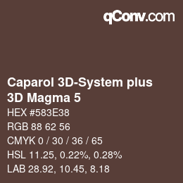 カラーコード: Caparol 3D-System plus - 3D Magma 5 | qconv.com