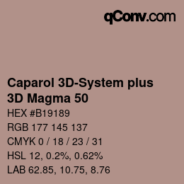 カラーコード: Caparol 3D-System plus - 3D Magma 50 | qconv.com