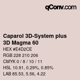 Color code: Caparol 3D-System plus - 3D Magma 60 | qconv.com