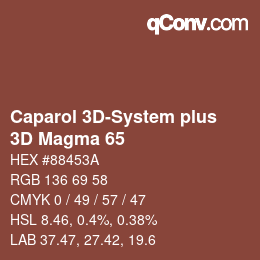 カラーコード: Caparol 3D-System plus - 3D Magma 65 | qconv.com