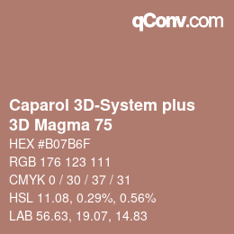 Color code: Caparol 3D-System plus - 3D Magma 75 | qconv.com