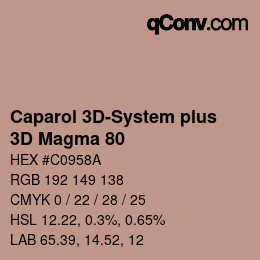 Color code: Caparol 3D-System plus - 3D Magma 80 | qconv.com