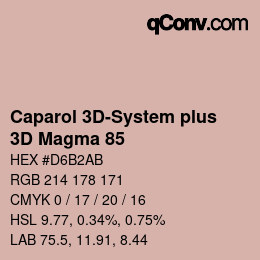 Color code: Caparol 3D-System plus - 3D Magma 85 | qconv.com