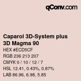 Color code: Caparol 3D-System plus - 3D Magma 90 | qconv.com