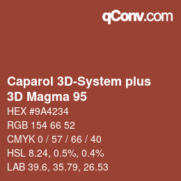 Color code: Caparol 3D-System plus - 3D Magma 95 | qconv.com