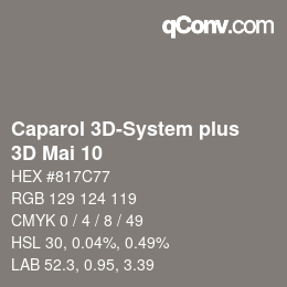 Código de color: Caparol 3D-System plus - 3D Mai 10 | qconv.com