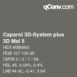 カラーコード: Caparol 3D-System plus - 3D Mai 5 | qconv.com