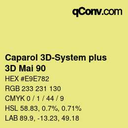 Color code: Caparol 3D-System plus - 3D Mai 90 | qconv.com